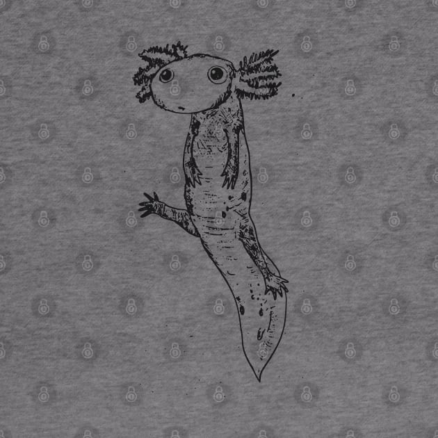 Axolotl - Black by TheOtherWillBailey